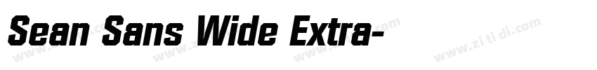 Sean Sans Wide Extra字体转换 Sean Sans Wide Extra字体转换